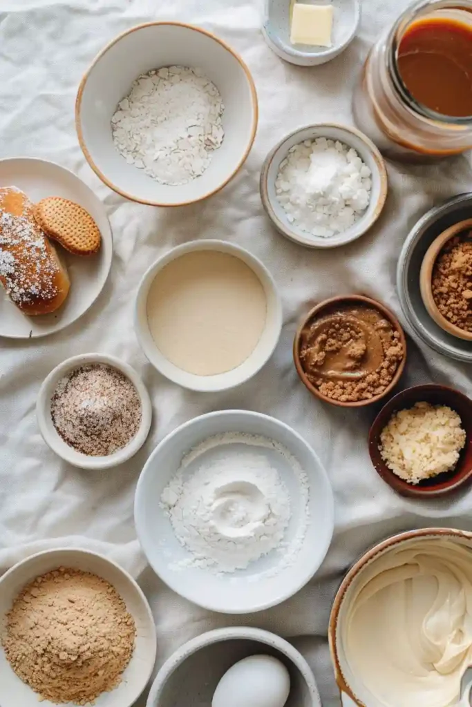 Golden cinnamon rolls made with Biscoff cookie butter, featuring soft interiors, caramelized tops, and spiced cinnamon layers.