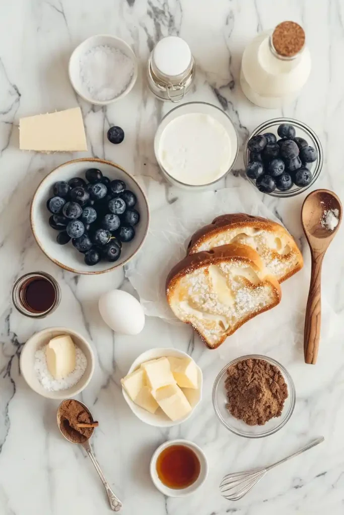 Blueberry Cheesecake Stuffed French Toast served warm with fresh berries and syrup. A bakery-style brunch made at home.