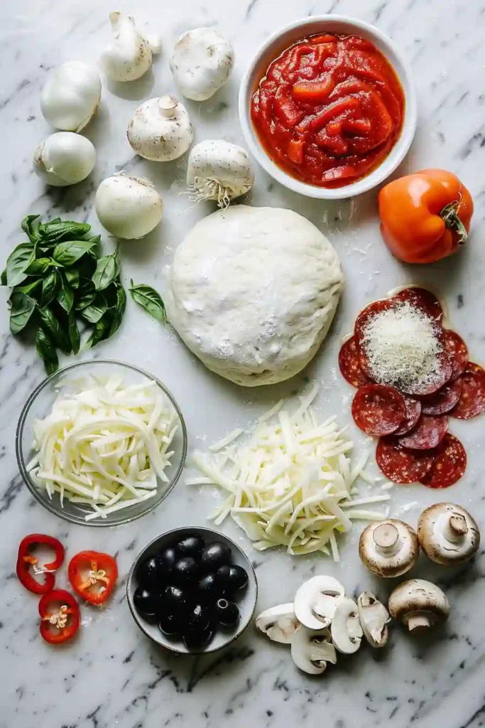 Baked heart shaped pizza sliced and ready to serve, perfect for Valentine’s Day dinner or a creative family meal.