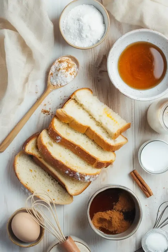 Golden homemade French toast sticks cooked on a skillet.