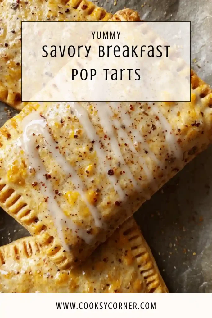 Savory Breakfast Pop-Tarts baked until golden with flaky layers and a rich sausage gravy and egg filling visible inside. This hearty breakfast pastry is perfect for make-ahead mornings.
