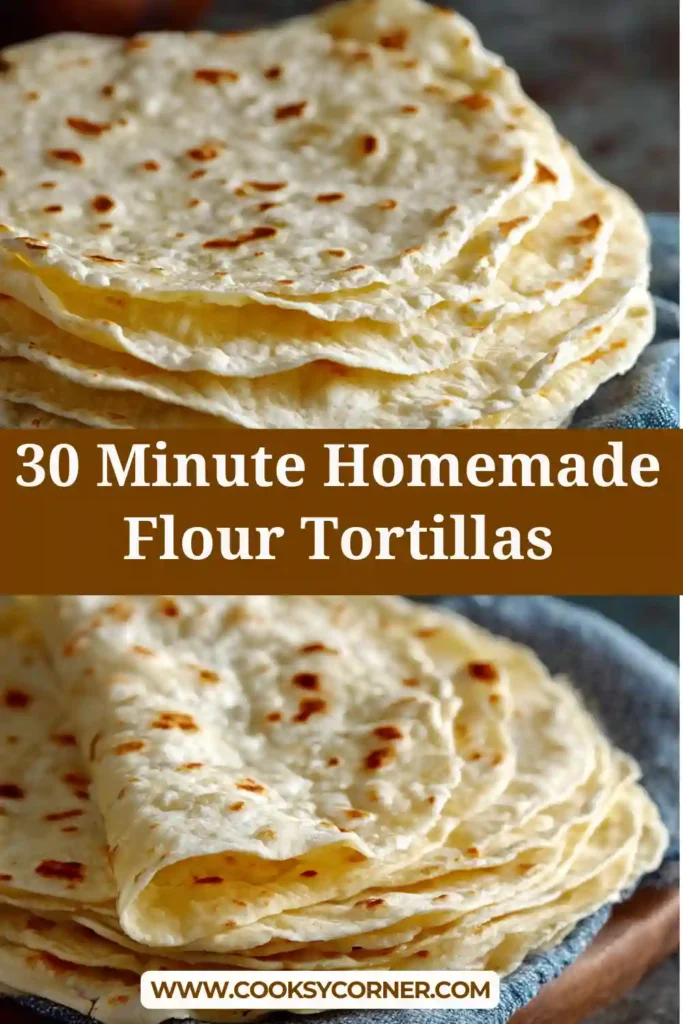 Freshly cooked flour tortillas with golden brown spots.