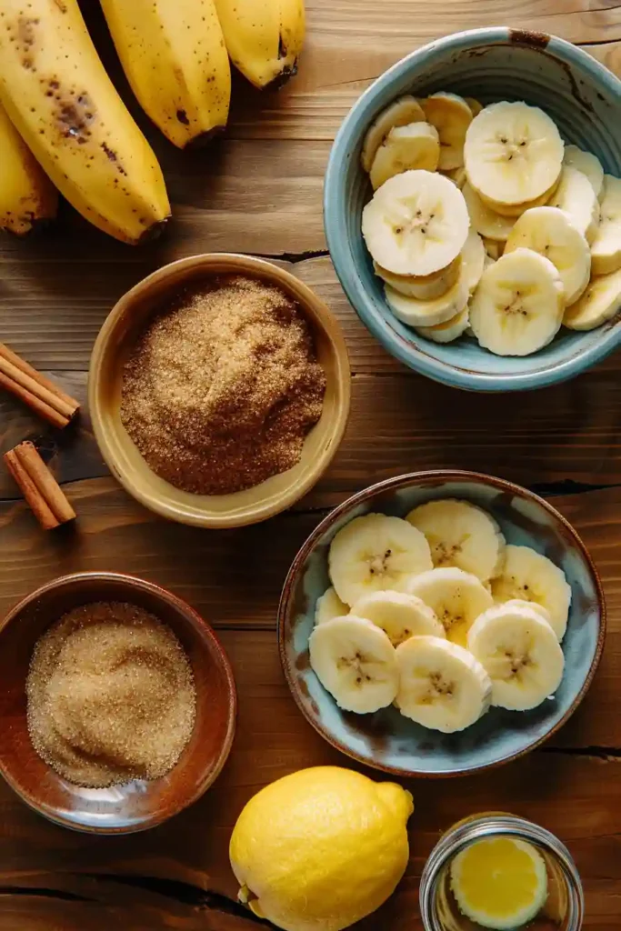 Bowl of air fryer cinnamon banana chips with natural sweetness and crispy texture. Perfect homemade banana chips.