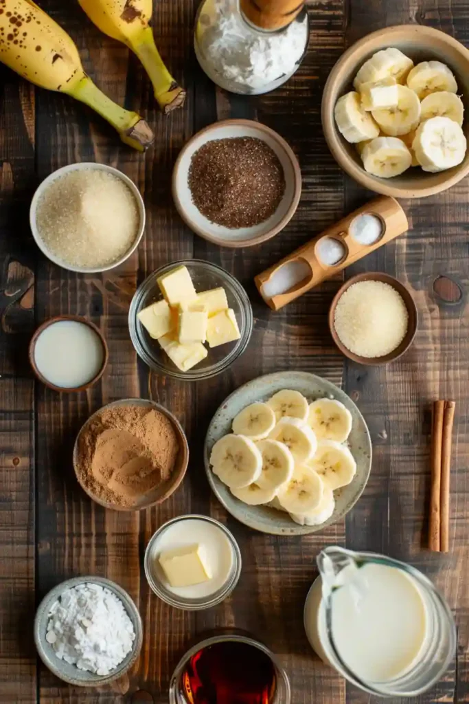Homemade banana foster cobbler baked until golden and bubbly, served warm for dessert lovers.