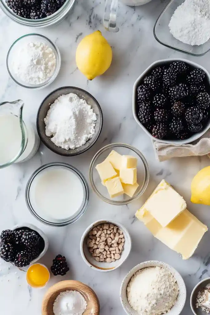 Blackberry sweet rolls with cream cheese frosting served warm. The rolls are golden, fluffy, and filled with real blackberry compote.