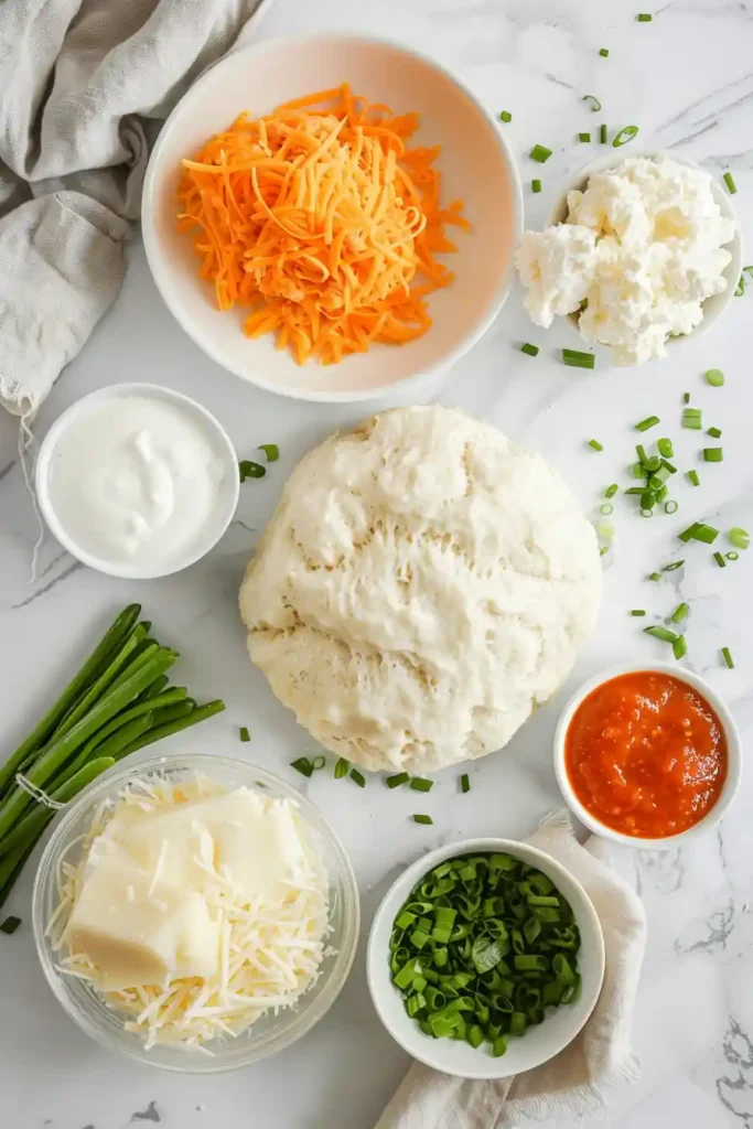 Game day buffalo chicken bombs served with ranch dip.