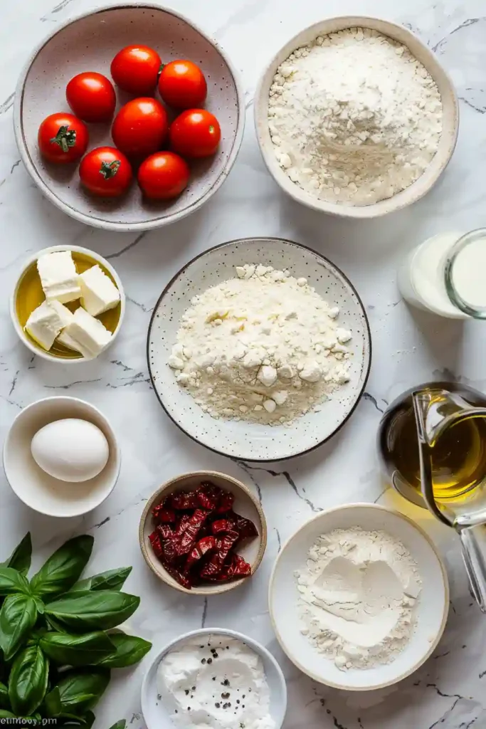Italian-style savory bread slices.