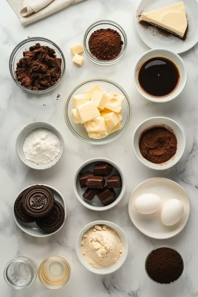 A baked tiramisu cheesecake with creamy mascarpone layers and cocoa dusting. The dessert shows a chocolate cookie crust and smooth coffee-flavored filling.