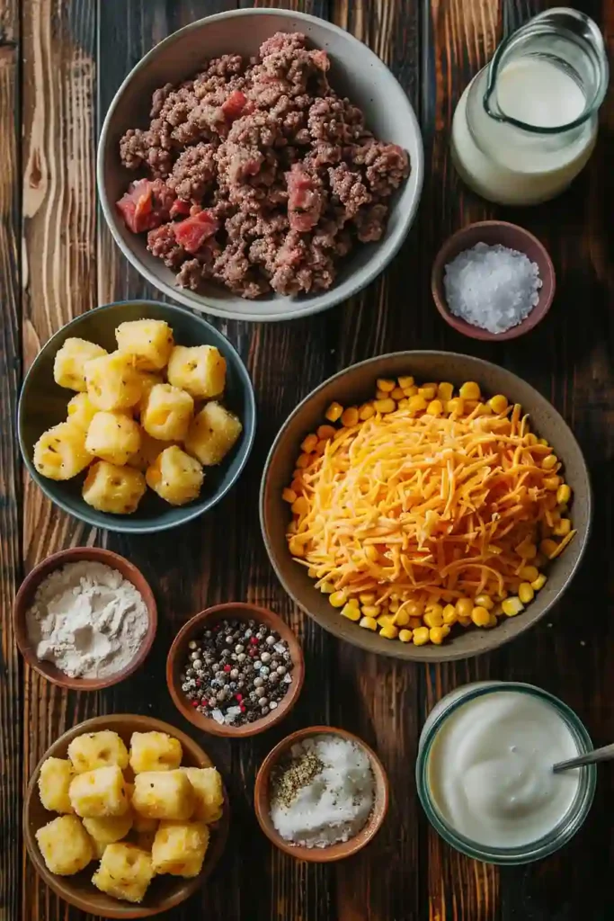 Family-style Cowboy Casserole recipe served warm with cheesy layers and crisp texture.