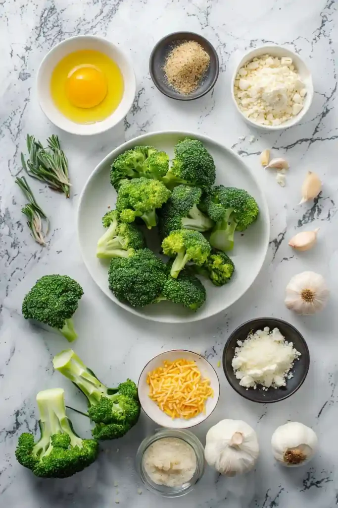 Homemade crispy broccoli cheese nuggets arranged on a baking tray, highlighting their golden crust.