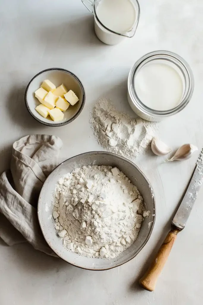 Buttermilk garlic butter biscuits ready to serve.