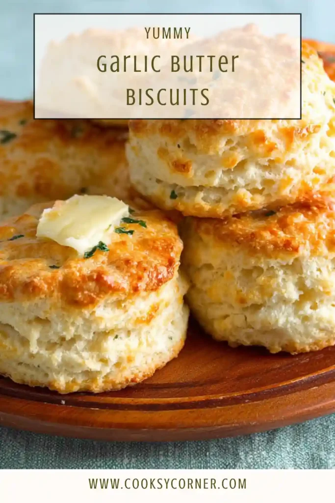 Garlic Butter Biscuits fresh from the oven with golden tops.