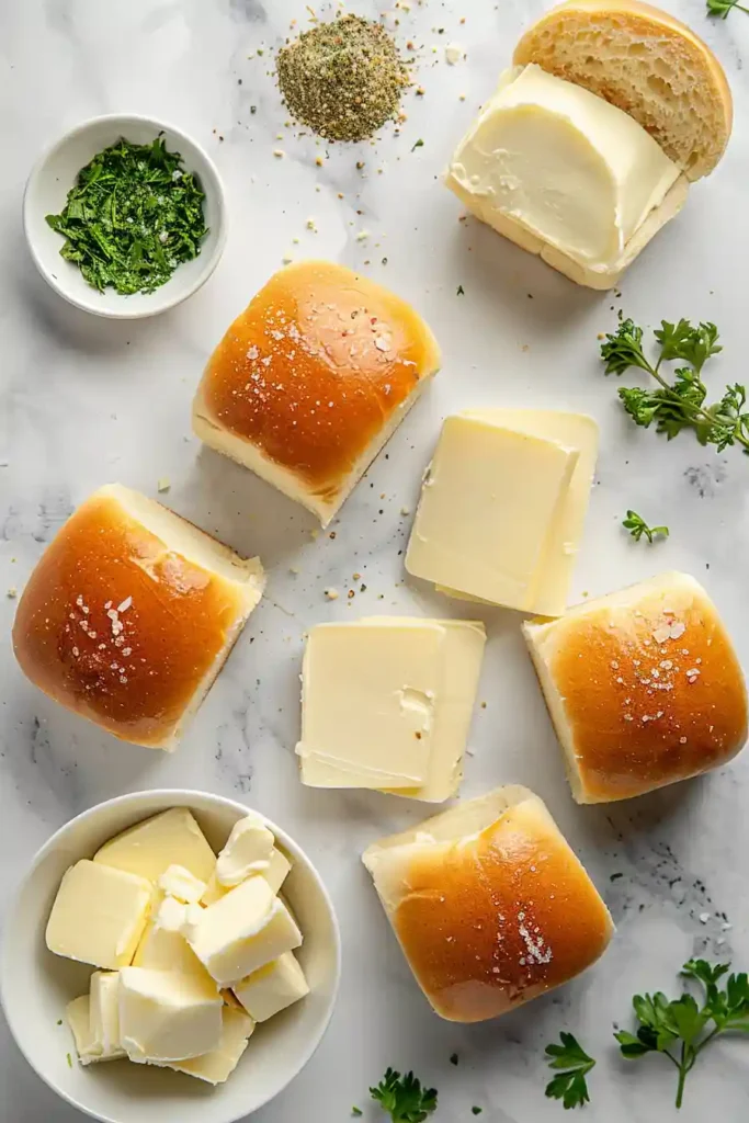 Pull-apart grilled cheese sliders fresh from the oven.