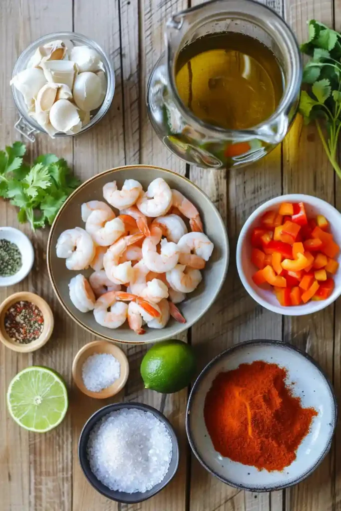 Quick and Spicy Shrimp Soup with tender shrimp, tomatoes, carrots, and peppers simmered in a rich, spicy broth.