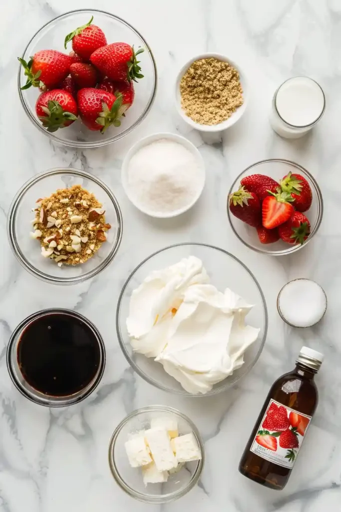 Strawberry Crunch Cheesecake Tacos served chilled with crunchy graham cracker shells and creamy strawberry filling. Ideal summer strawberry dessert.