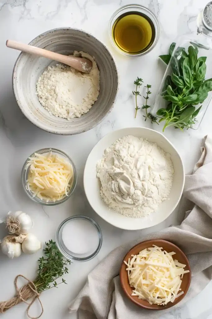 Freshly baked Swirled Garlic Herb and Cheese Bread served on a wooden board, highlighting the soft crumb and savory swirl.