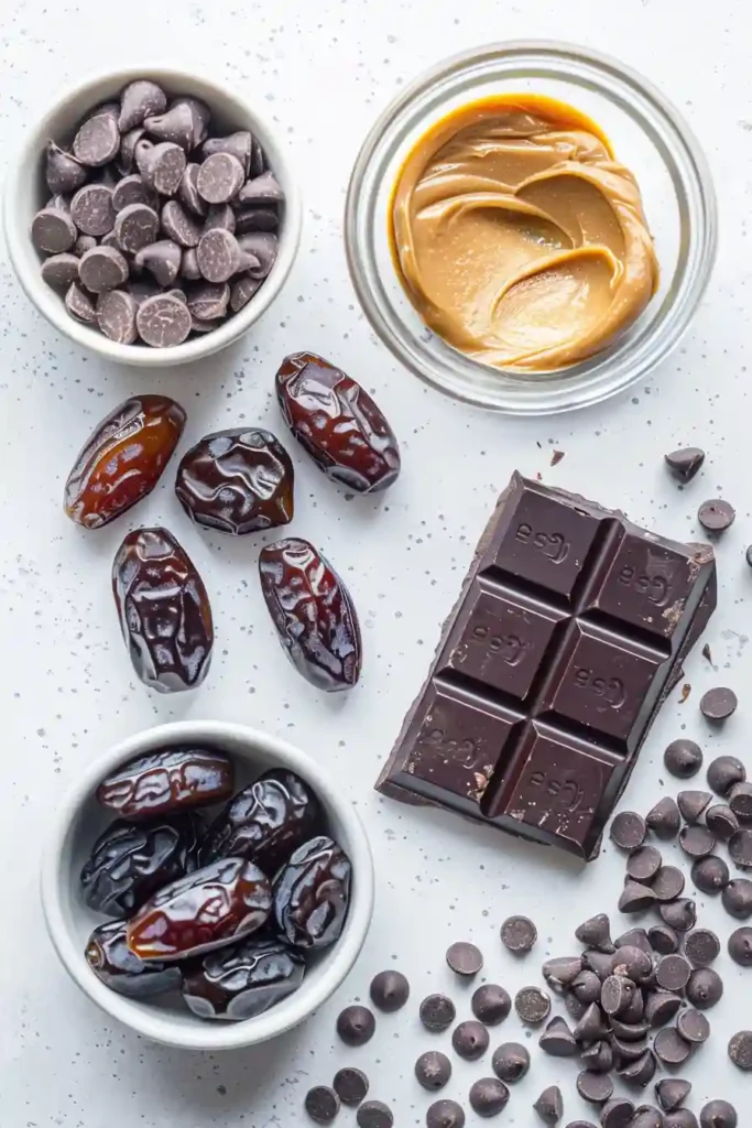 No bake date caramels with glossy chocolate coating.