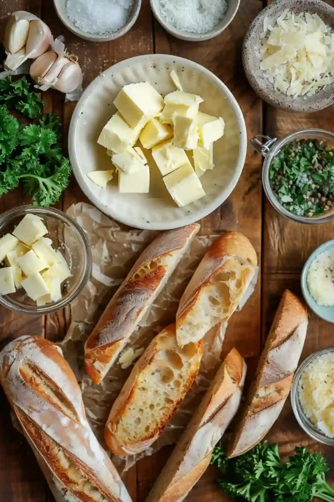 Crispy Air Fryer Garlic Bread topped with parsley and cheese. A simple homemade side dish ready in minutes.