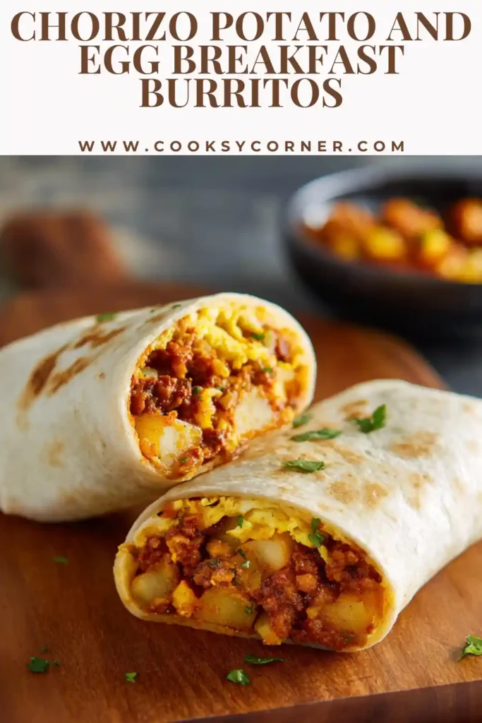Halal-friendly chorizo egg burritos ready for meal prep.