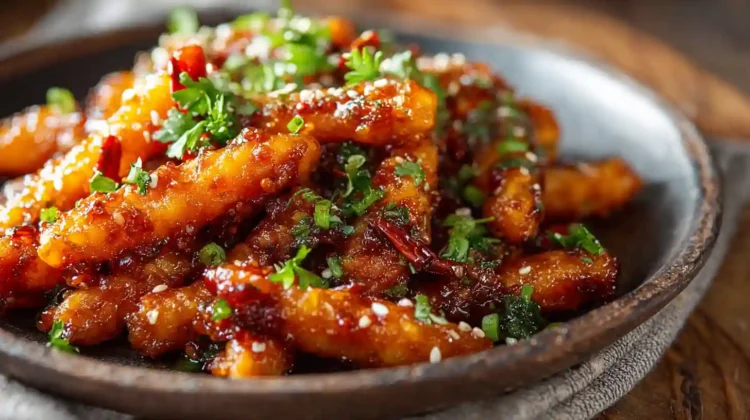 Crispy Honey Chilli Potatoes
