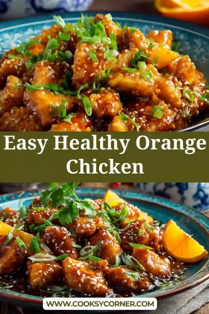 Healthy orange chicken made with fresh orange juice and tender chicken thighs.