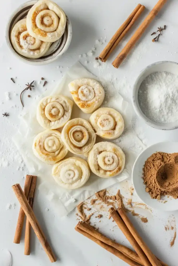Stack of French Palmier Cookies with crisp, flaky layers and cinnamon sugar crust. Elegant heart shaped puff pastry cookies.