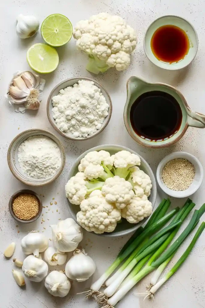 Crispy Gochujang Cauliflower Wings baked until golden and coated in a glossy spicy sauce. Served with sesame seeds and green onions for a Korean-inspired vegan appetizer.