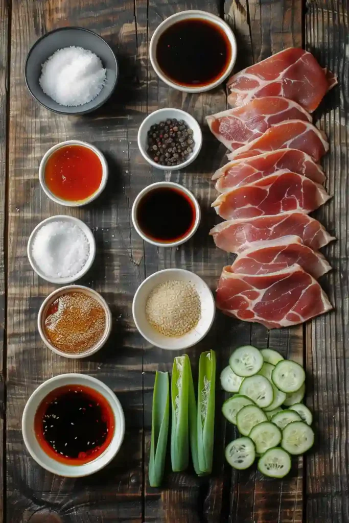 Chinese style hoisin duck served with pancakes and fresh vegetables. The duck skin is golden and crisp while the meat remains tender and moist.