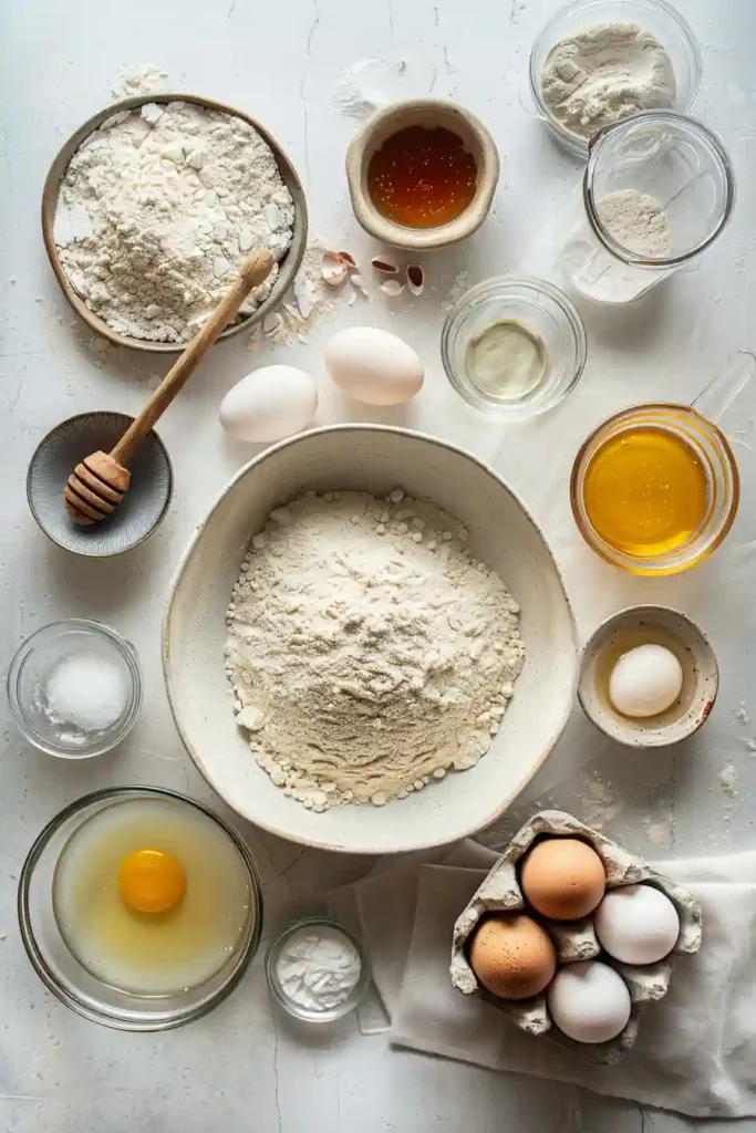 Golden homemade bagels made with yeast dough and baked until perfectly browned.