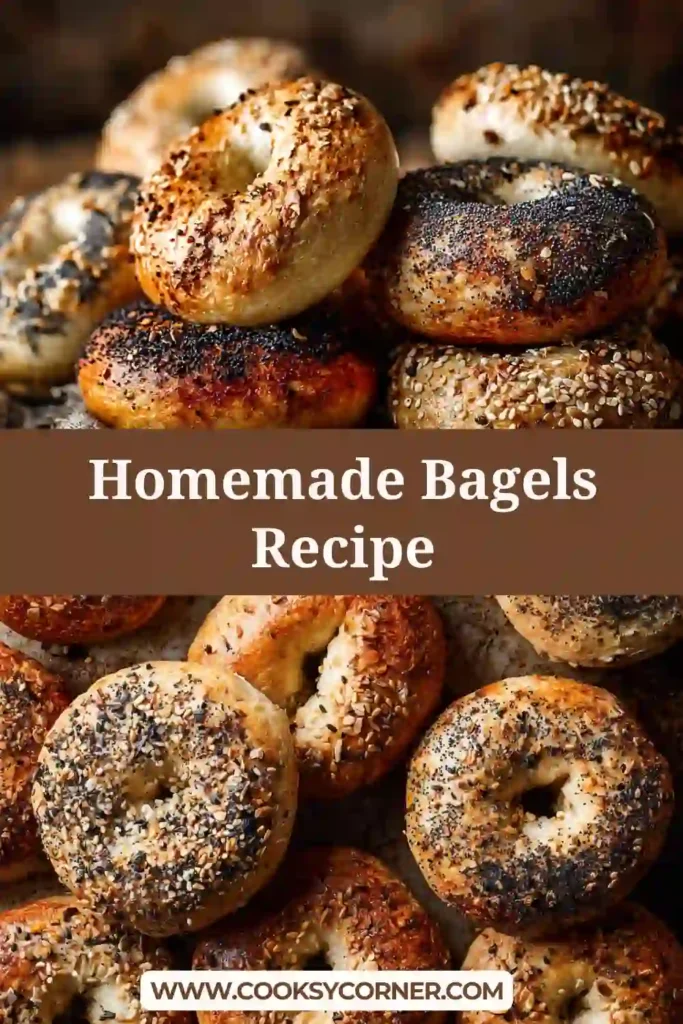 Homemade bagels shaped and ready for baking on a parchment-lined tray. A classic bagel recipe from scratch.