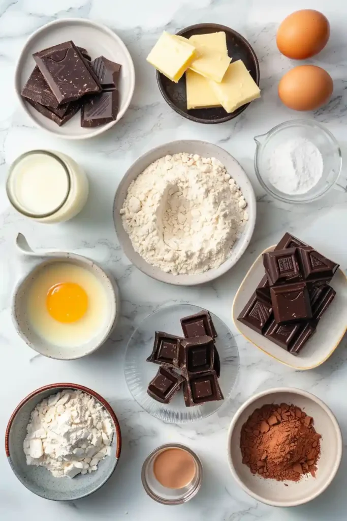 Buttery homemade chocolate croissants fresh from the oven.