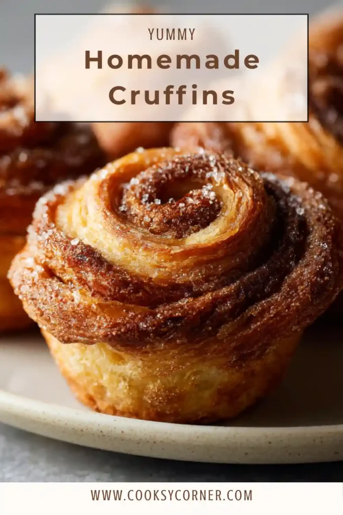Bakery-style cruffins fresh from the oven.