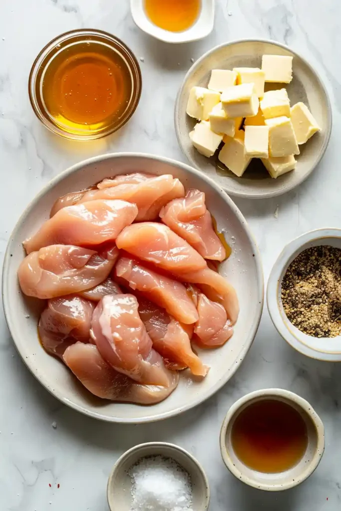 Juicy honey garlic chicken breast served with extra sauce. A simple and comforting homemade recipe.