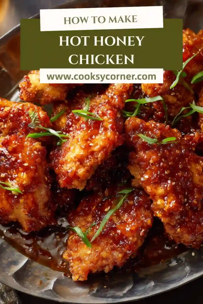 Crispy hot honey chicken tenders drizzled with sweet spicy honey.