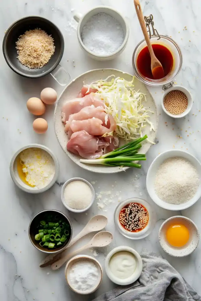 Japanese rice bowl with panko-crusted chicken
