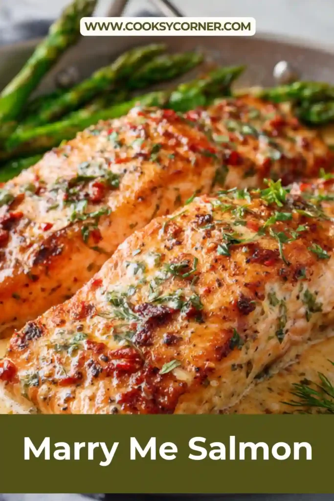 Pan-seared salmon with basil and cream sauce