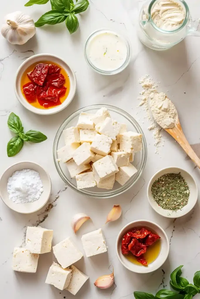 Italian-style tofu with herbs and tomatoes