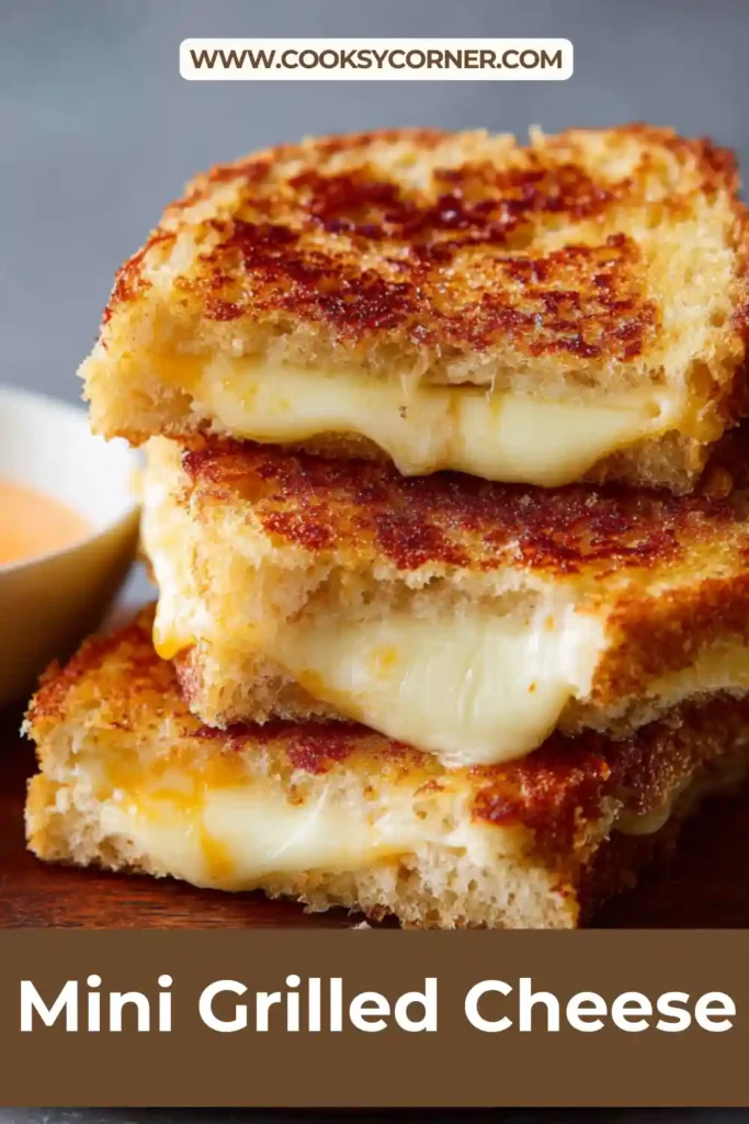 Golden brown mini grilled cheese sliders made with Hawaiian rolls and melted cheddar cheese on a griddle. Crispy outside and gooey inside.