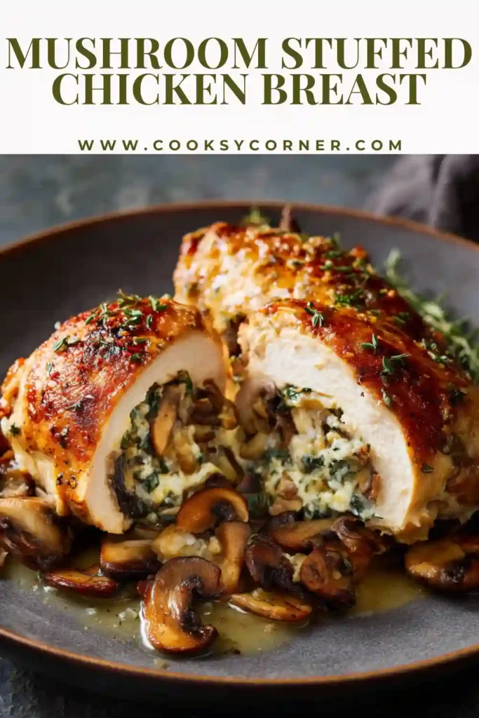 Juicy stuffed chicken breast with spinach and mozzarella.