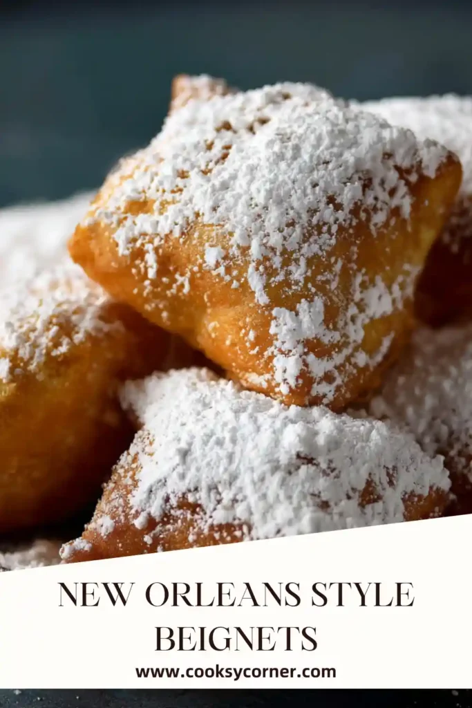 Freshly fried New Orleans-Style Beignets cooling on paper towels.