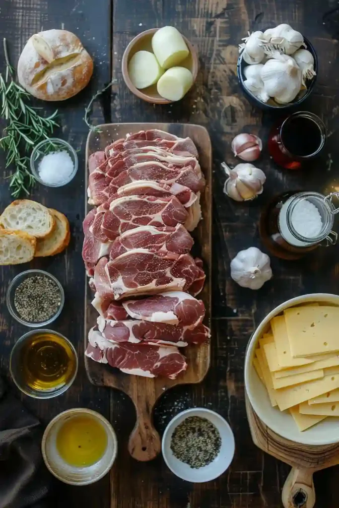 Slow cooker beef sandwich with side bowl of au jus.