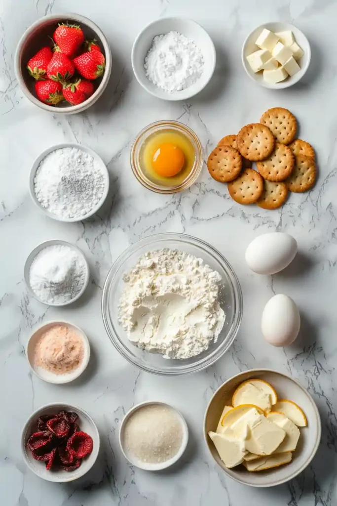 Strawberry cheesecake cookies stacked on a plate, highlighting their soft texture and rich filling.