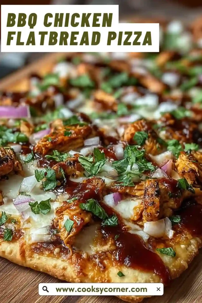 Close-up of BBQ chicken pizza with crispy base and melted cheese.