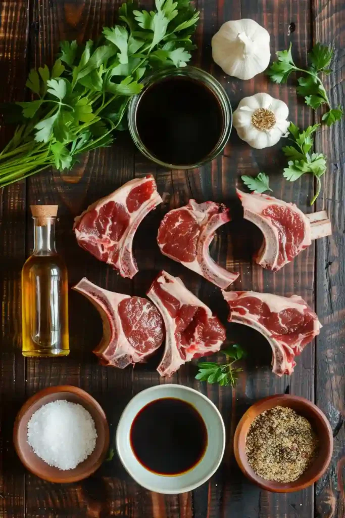 Homemade balsamic lamb chops with caramelized edges and thick tangy sauce served fresh from the skillet.