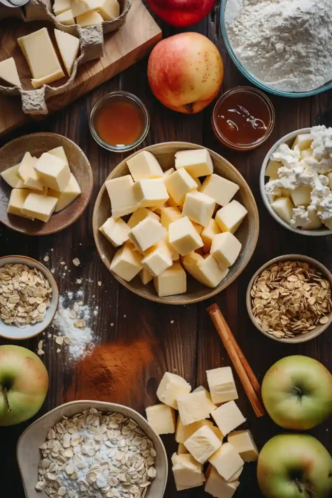 Caramel apple dessert bars with crunchy streusel topping and creamy cheesecake base.