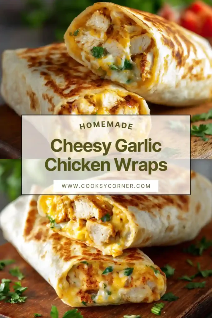 Crispy golden chicken wrap cooked in a skillet with visible green onions and melted cheese.