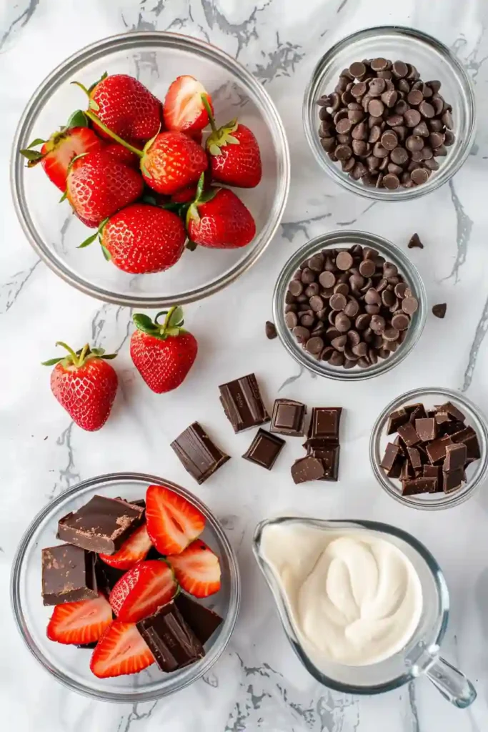 Sliced Chocolate Covered Strawberry Brownies showing layers of brownie, strawberries, and chocolate topping.