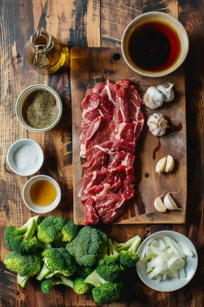 Freshly cooked beef and broccoli dish with rich sauce and vibrant colors.