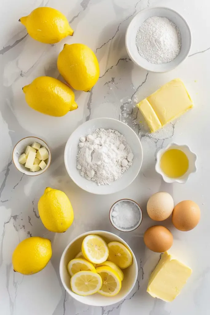 Close-up of lemon brownies with tangy lemon glaze and soft texture.