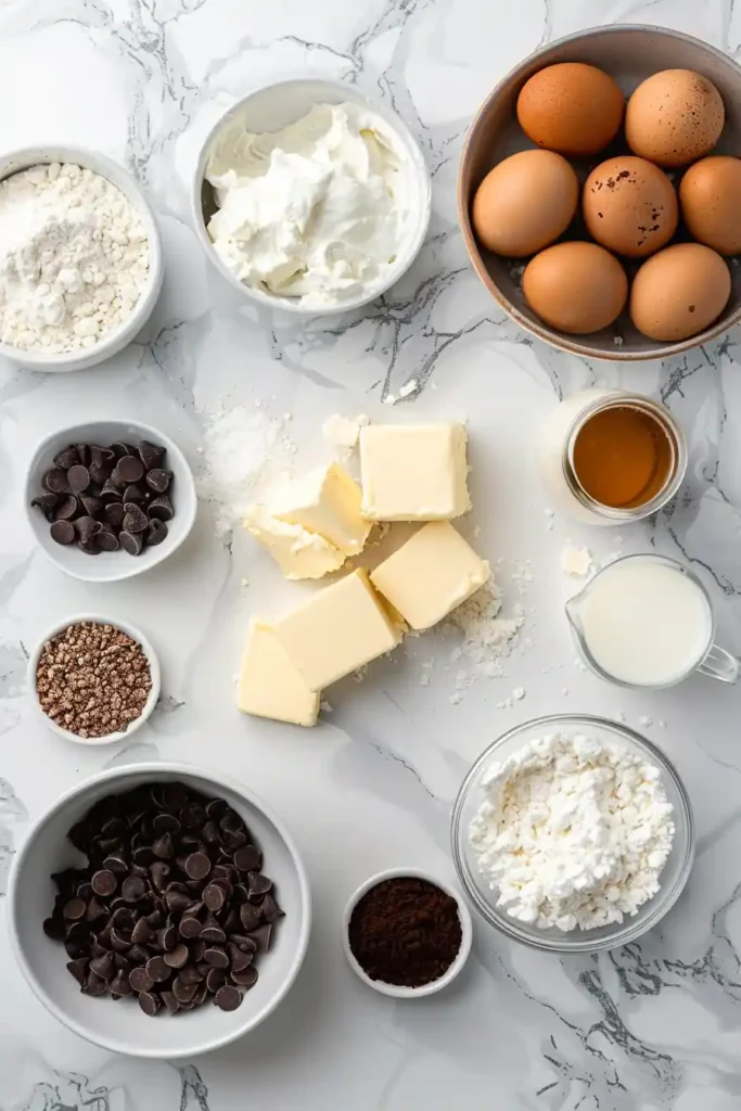 Rich cheesecake dessert with glossy ganache and smooth caramel.